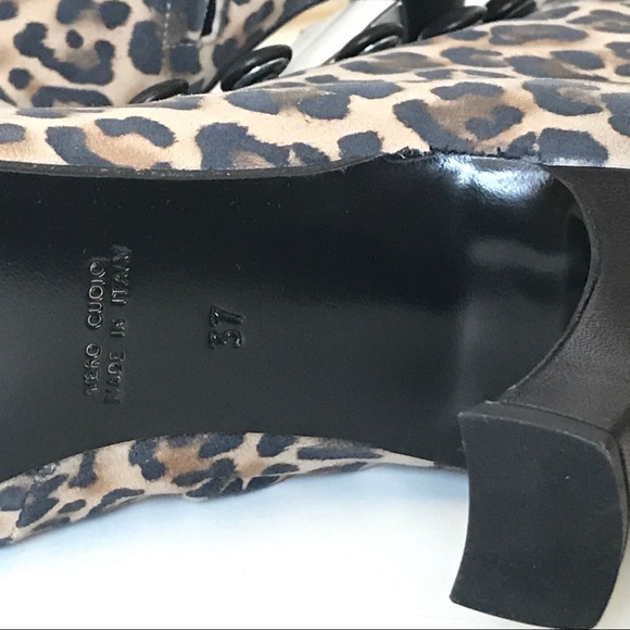 Alberto Zago Leopard Print Suede Ankle Boots. - Picture 7 of 7